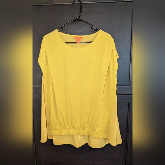Joe Fresh Tops - Joe Fresh+ Cap Sleeve Mix Media Top Size 1X